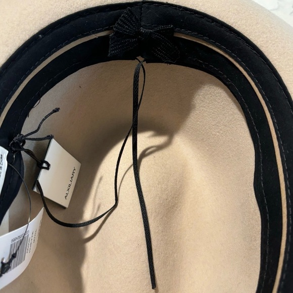 AUXILIARY by Aritzia Sz S/M Fedora Hat 100% Wool Huette Myth Beige NEW WITH TAG - Picture 9 of 9